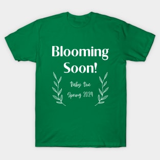 Blooming Soon Pregnancy Announcement T-Shirt